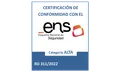 Certificado del Esquema Nacional de Seguridad