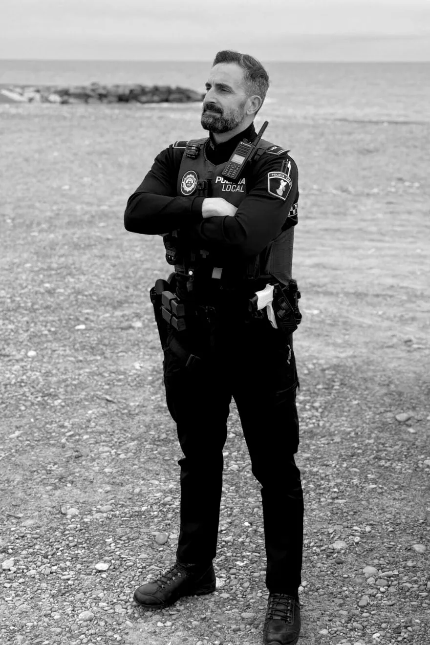 Iván Felipe Peris, de servicio como oficial de Policía Local